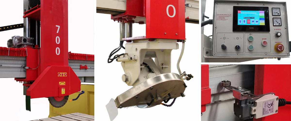 Cutting head of granite bridge saw Cutting head of granite bridge saw